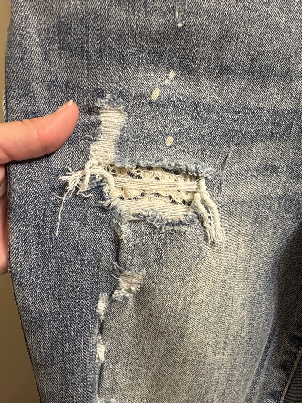 Judy Blue Light Blue Distressed Skinny Jeans - Picture 5 of 6